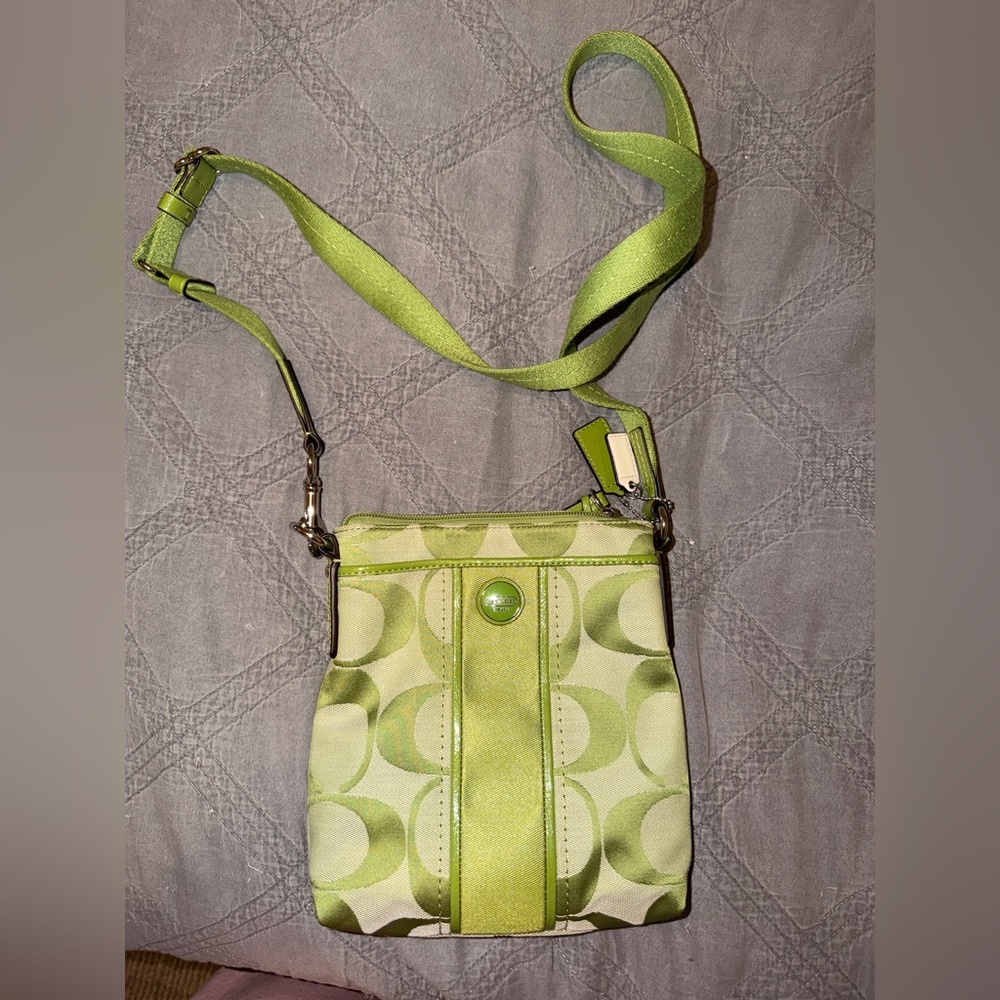 Coach Lime Green Crossbody Bag